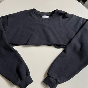 Joah brown cut off sweater